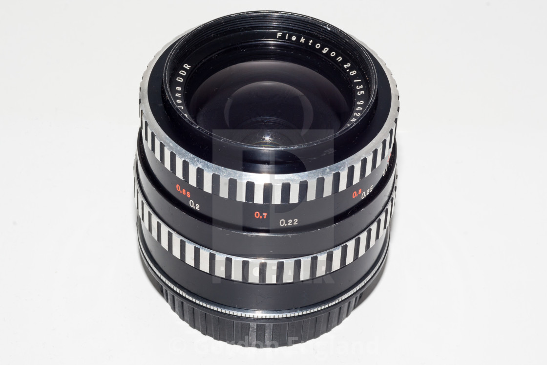 Carl Zeiss Jena Flektogon 2.8/35mm (zebra) lens - License